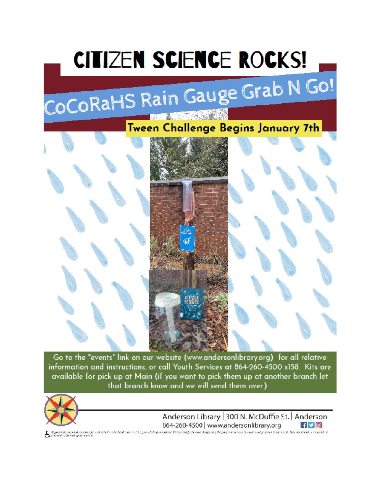 Citizen Science: Rain Gauge Grab N Go!