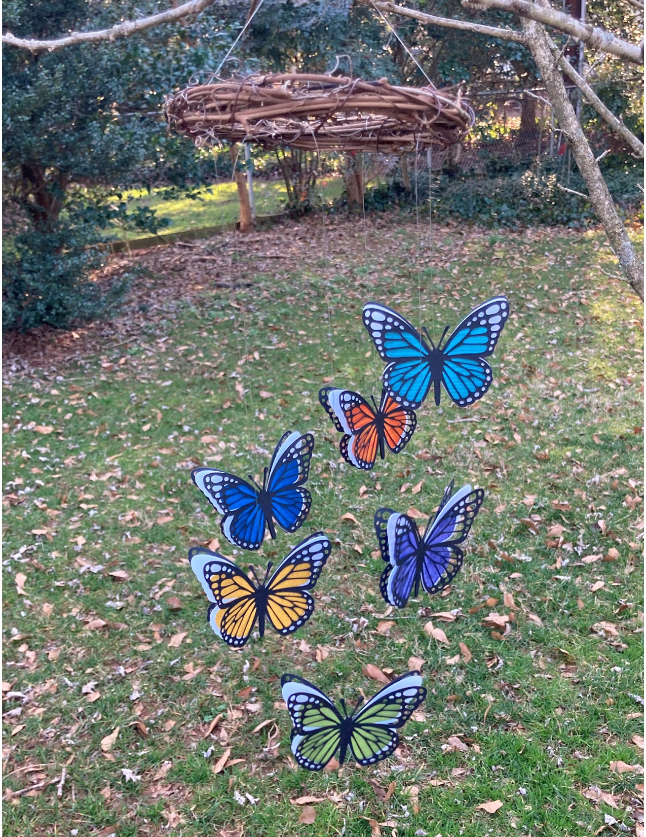Paper Butterfly Mobile
