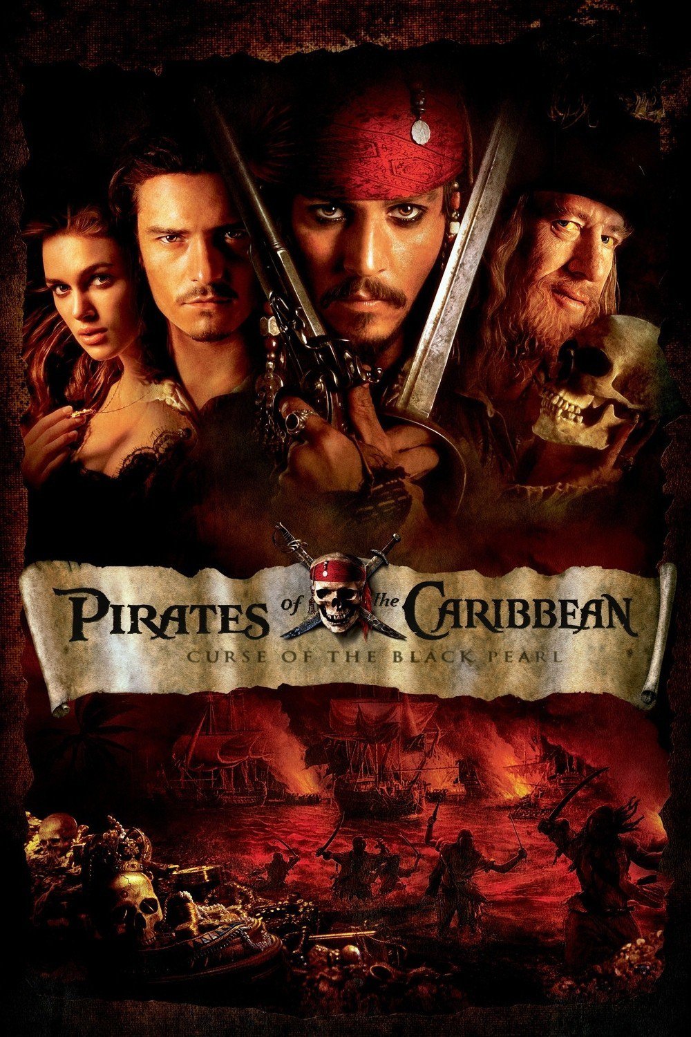 "Pirates of the Caribbean: Curse of the Black Pearl" movie poster