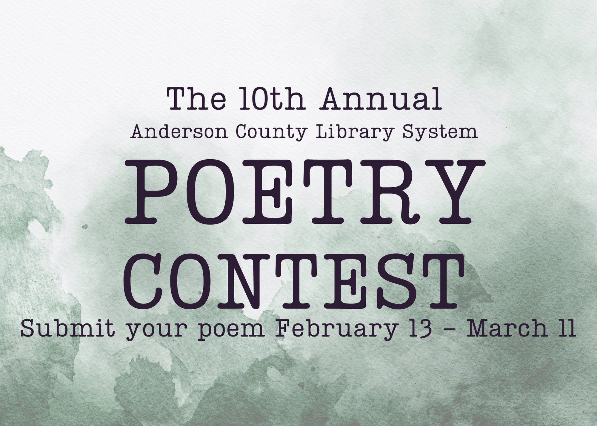 10th annual poetry contest
