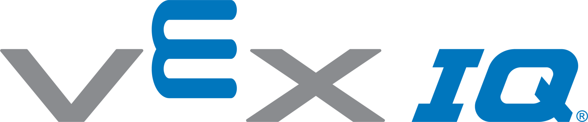 Vex IQ logo in Blue and White