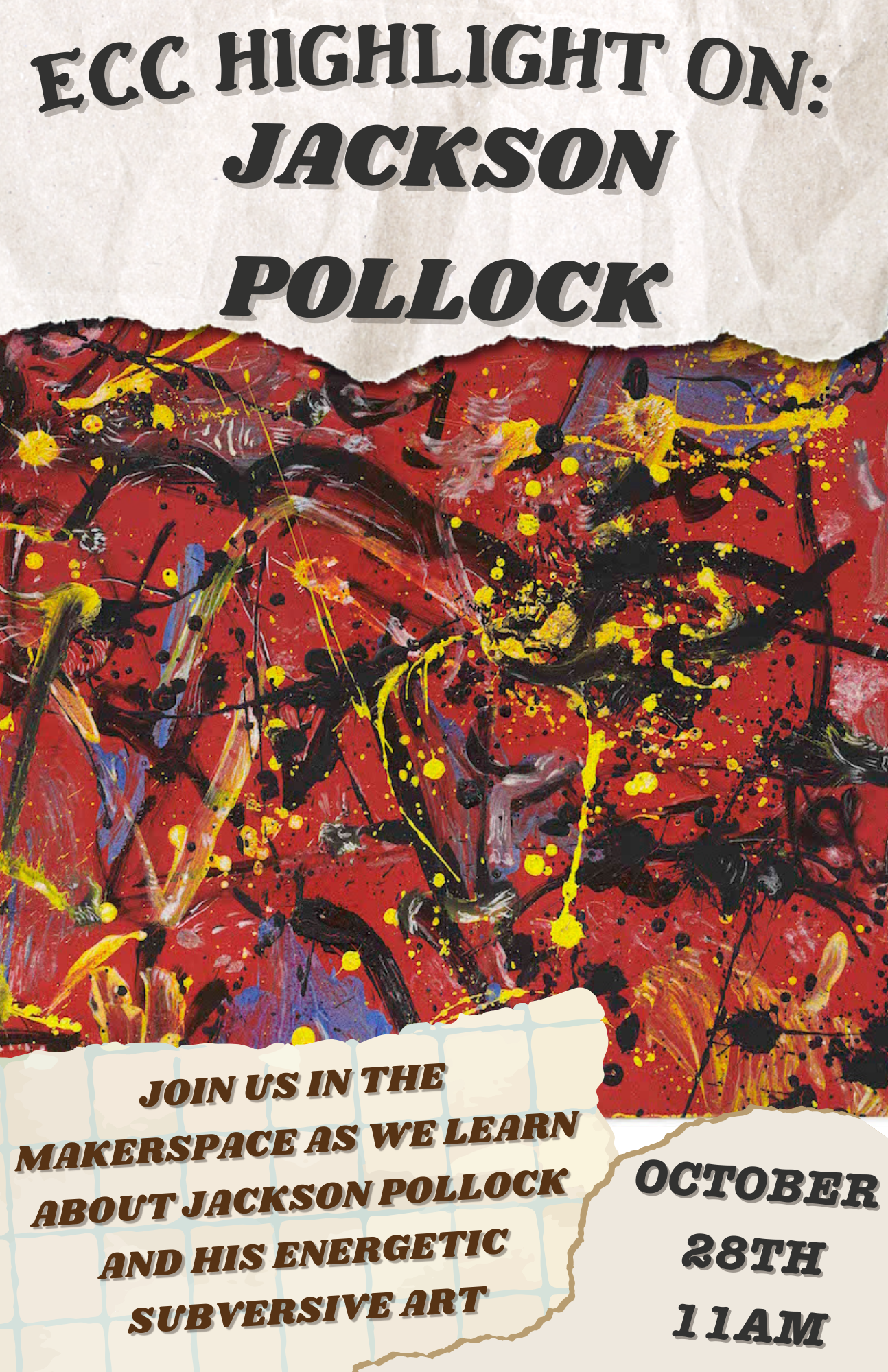ECC Highlight On Jackson Pollock Poster