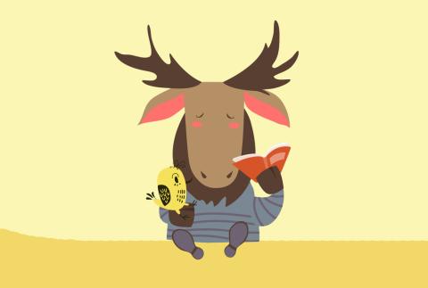 Moose bedtime storytime