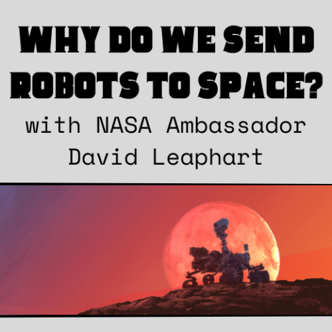 why do we send robots to space logo