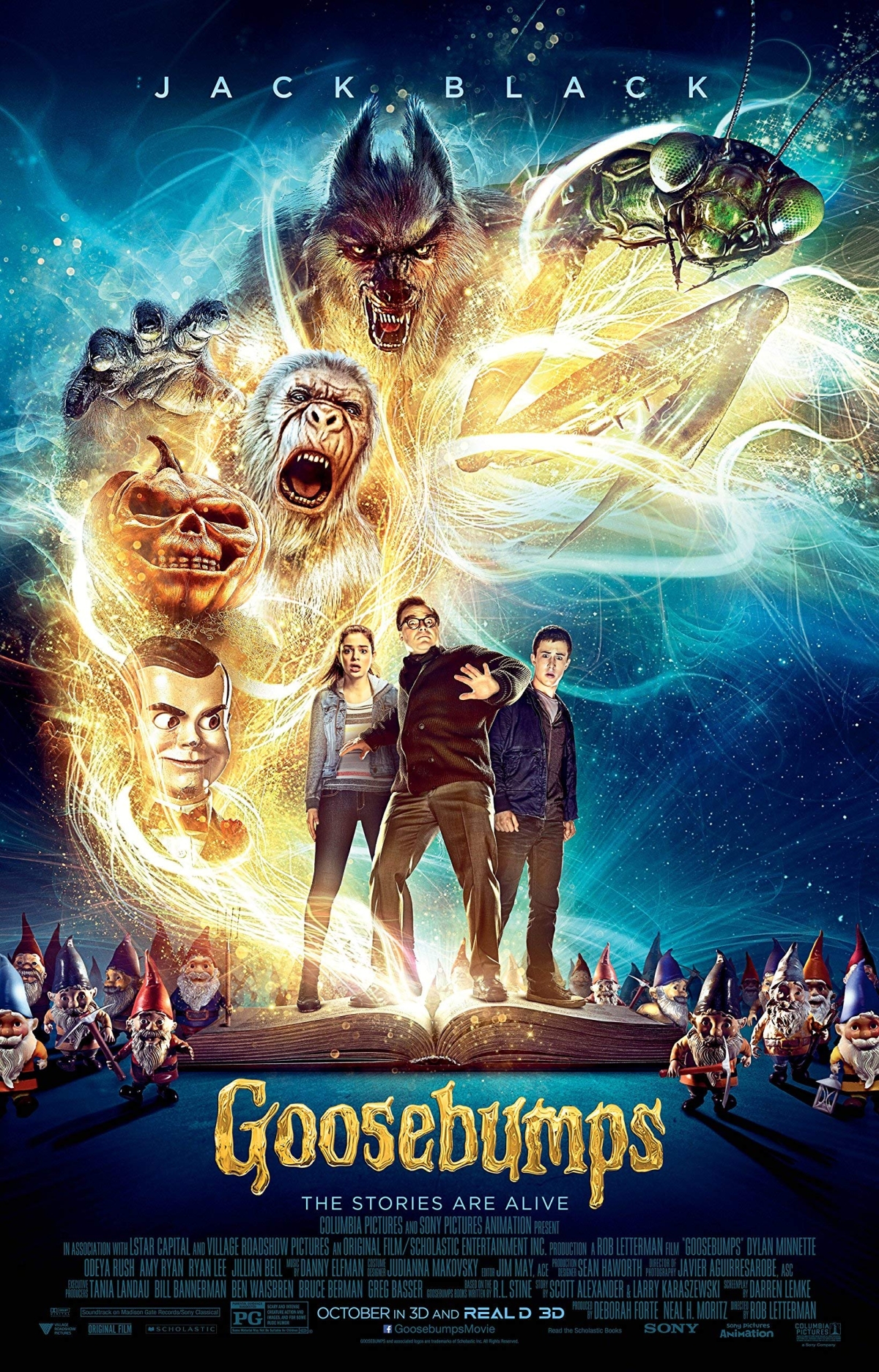 goosebumps movie flier