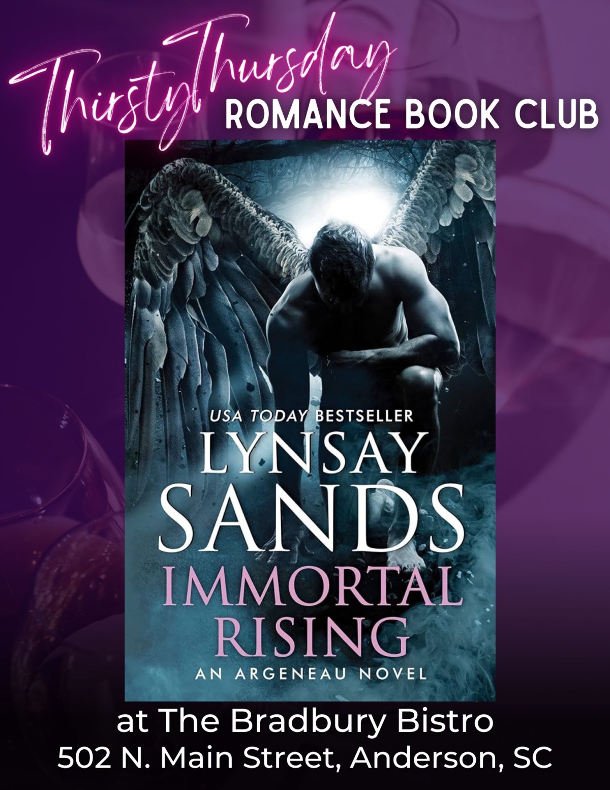 angel bent down with the title Immortal Rising